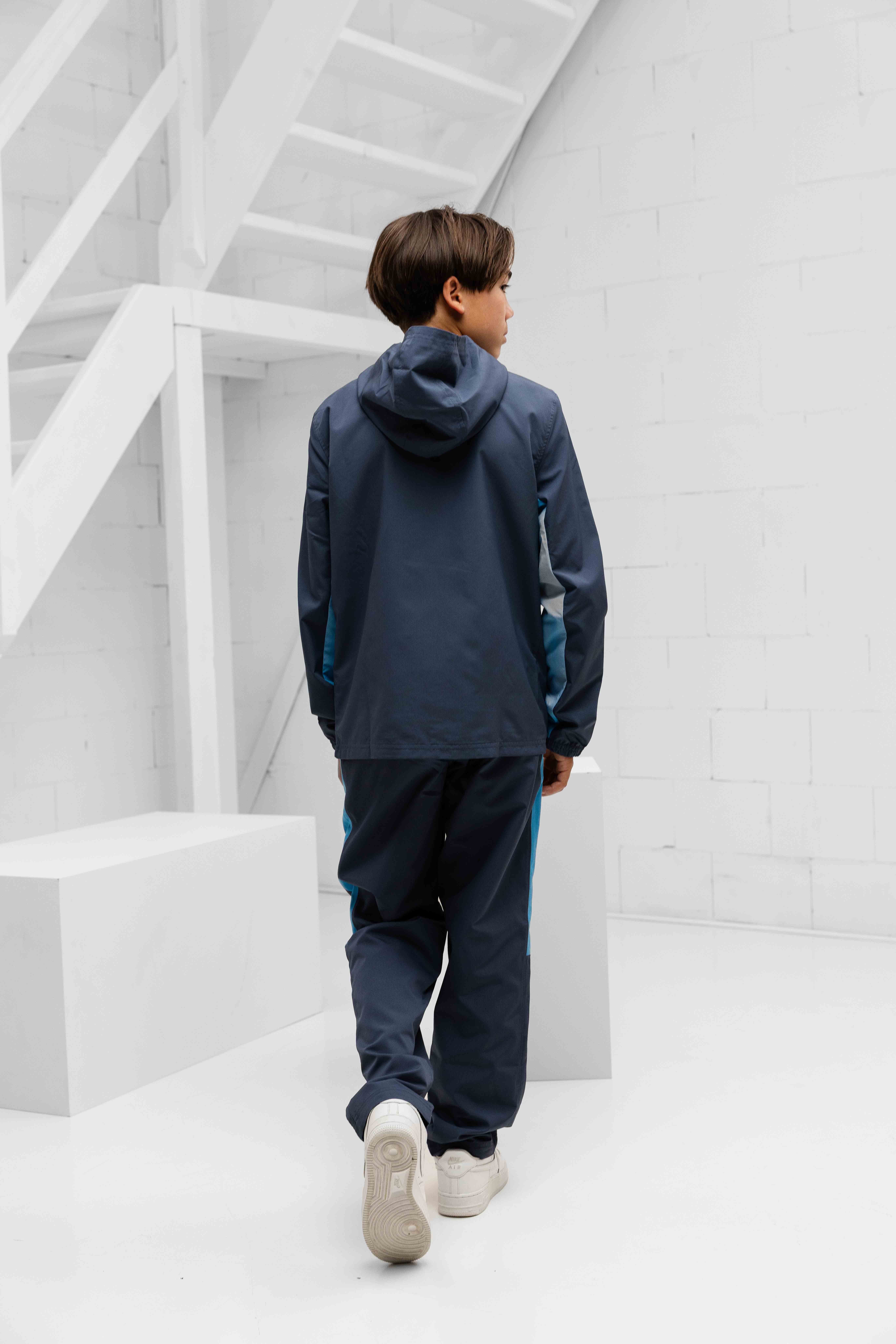 Under Armour Rival Woven Trainingspak Kids Donkergrijs
