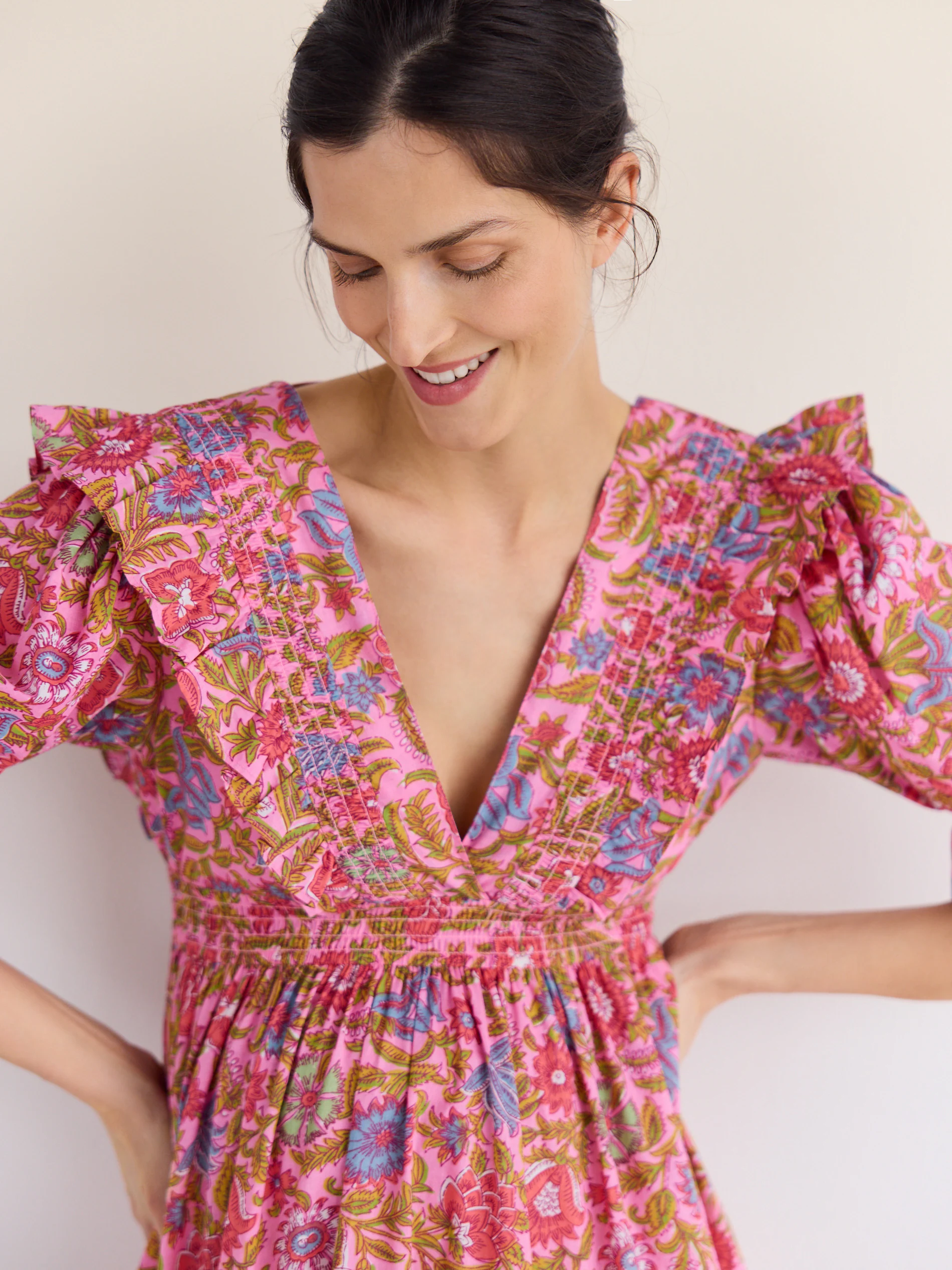 Gemustertes Maxikleid