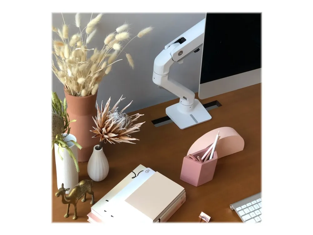 Ergotron HX - Monteringssæt (monitorarm) - for Monitor - hvid - skærmstørrelse: up to 49