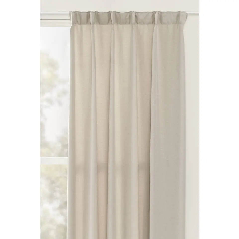 Gordijn Julian - beige - 140x280 cm (1 stuk)