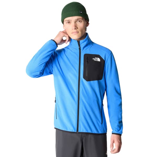 Veste polaire randonnée THE NORTH FACE M EXPERIT GRID FLEECE OPTIC BLUE/TNF BLACK