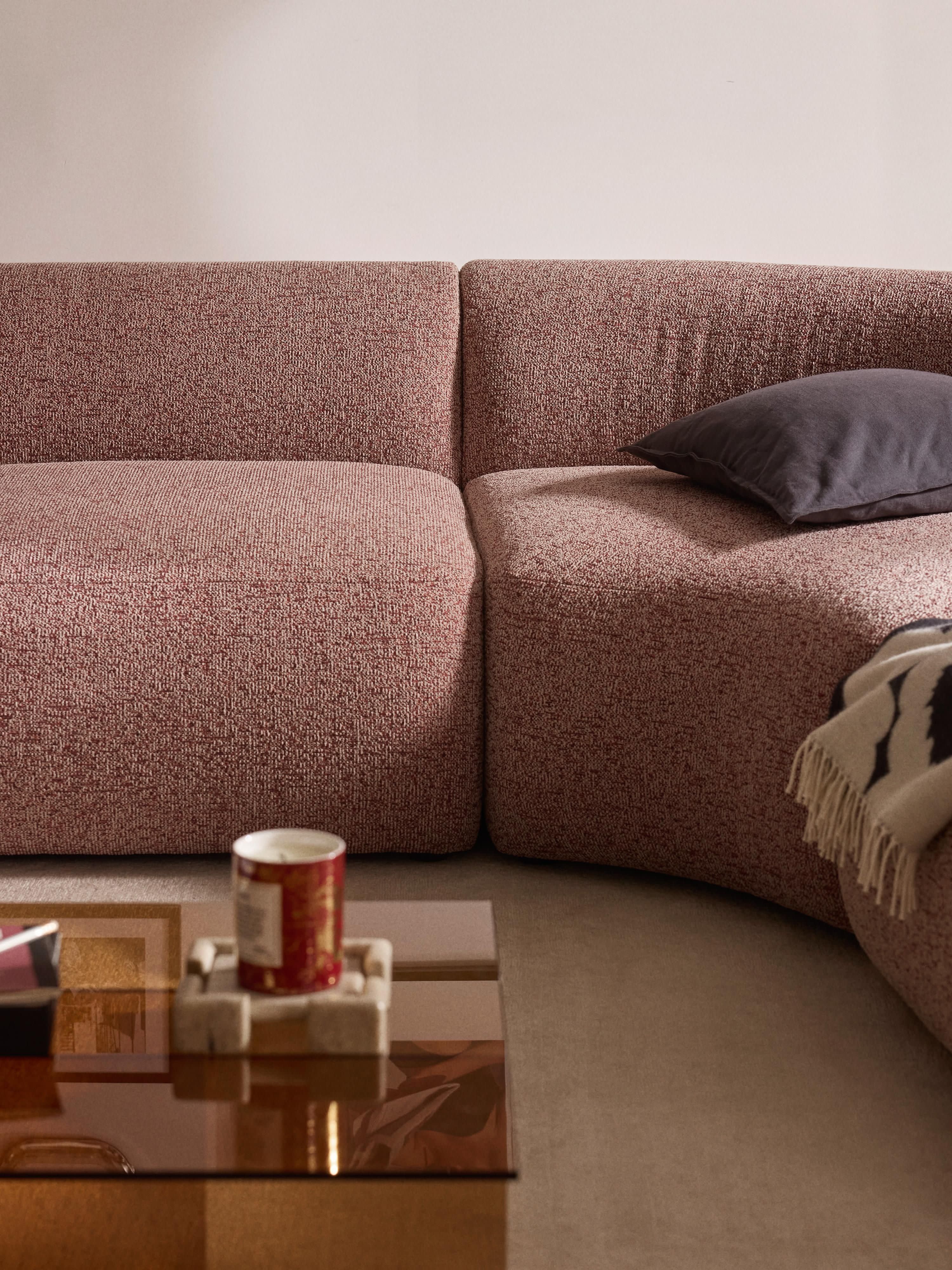 Modulaire bouclé hoekbank Sofia (4-zits)