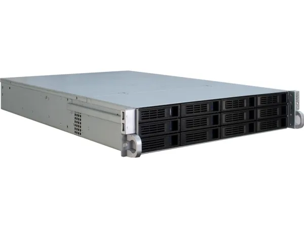 Inter-Tech IPC 2U-2412 - Rack-monterbar - 2U - SSI EEB - ingen strømforsyning - USB