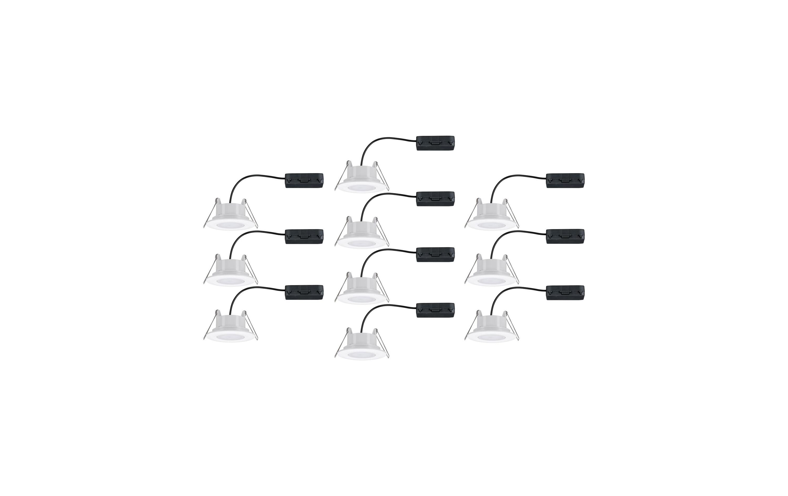 Einbauspot LED Calla Basisset, 10 x 5.2W, 4000K, Weiss<br>Spotleuchte zur Deckenmontage