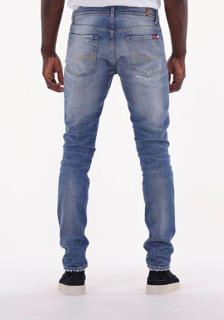 7 FOR ALL MANKIND donkerblauwe 7 for all mankind skinny jeans paxtyn special edition stretch tek intuitive