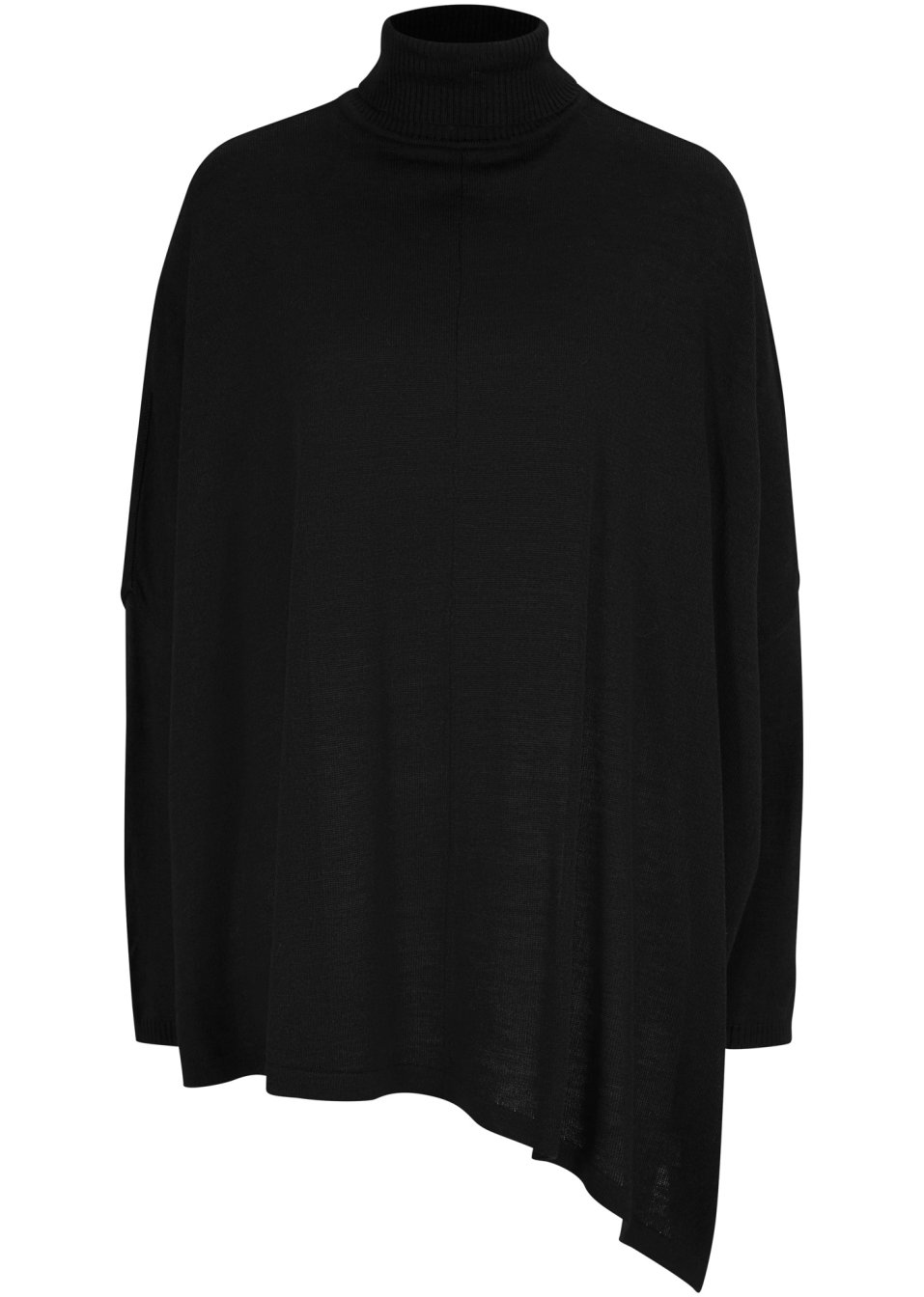 Pull-poncho oversize de coupe asymétrique