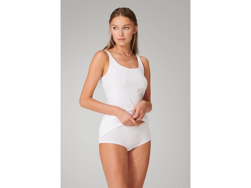 SCHIESSER Unterhemd Damen 2-er Pack, Weiss, XXL Weisse Tops für Damen