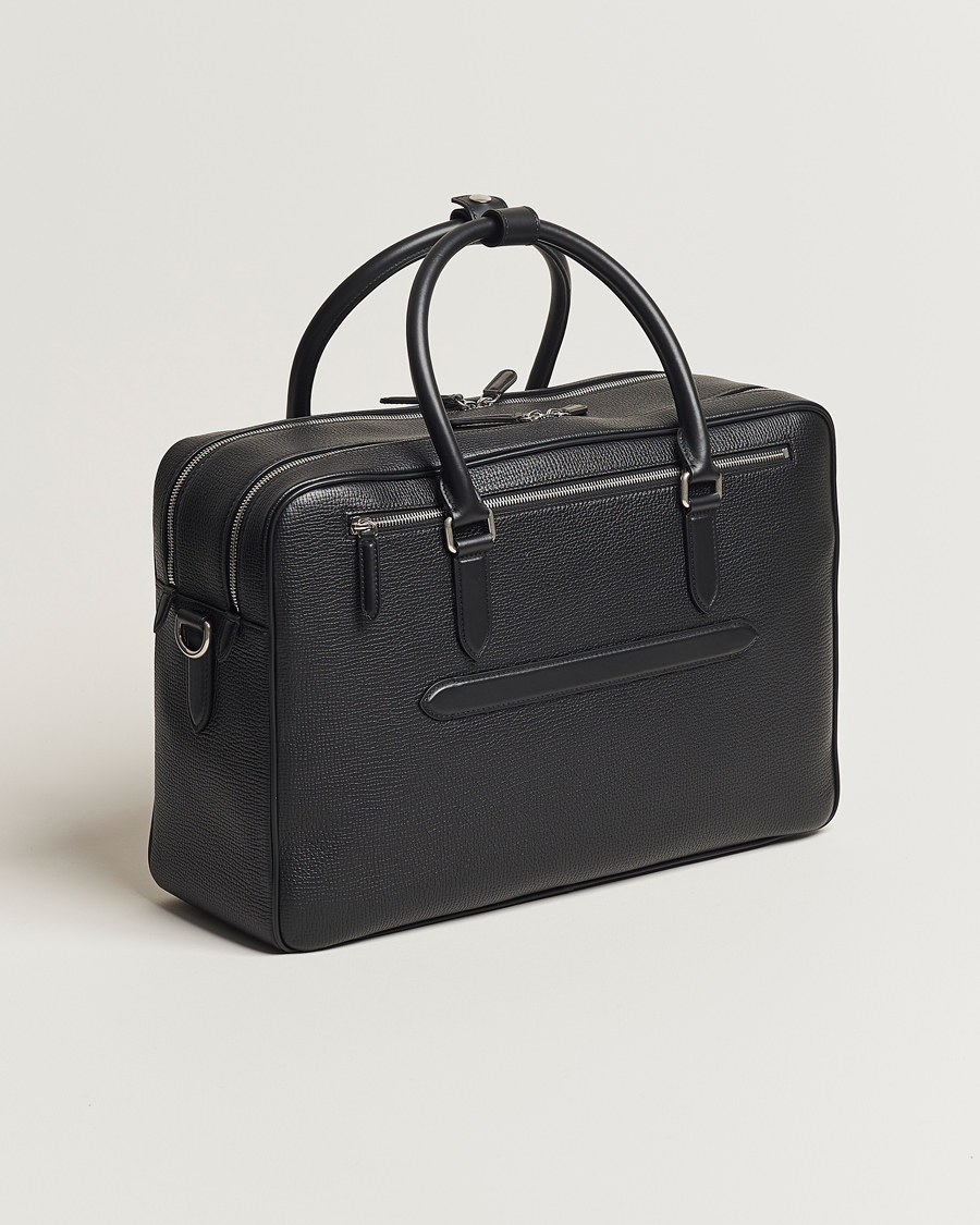 Smythson Ludlow 48 Hours Travel Bag Black