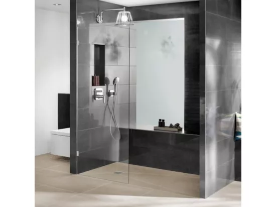 Receveur de douche à carreler 200 x 100 WEDI Fundo Primo rectangle écoulement excentré + bonde verticale + kit d'étanchéité