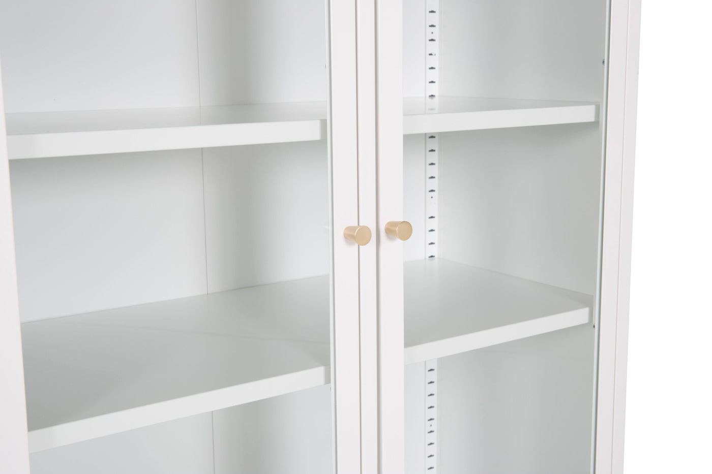 FjÃ´rd - Vitrinekast Wit Staal - 80x40,5x190cm - Bakal