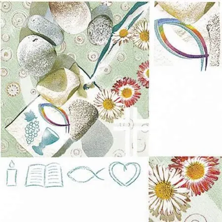 Home Fashion Servietten Kommunion, 20 Stück