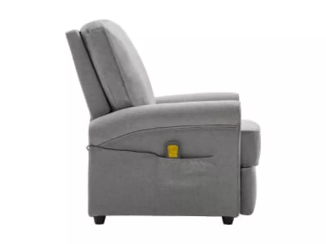 Prolenta Premium - Fauteuil de massage Gris clair Tissu