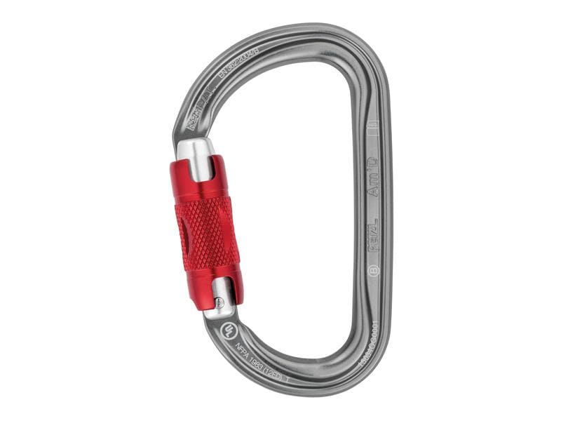 Petzl Karabiner Amd Twist-Lock D-förmiger Verschlusskarabiner