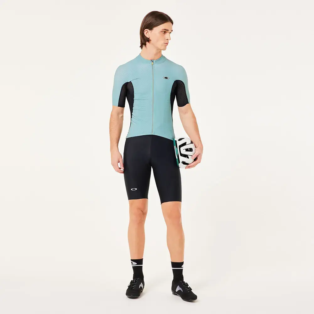 Oakley Endurance Ultra Vented Fietsshirt Korte Mouwen Blauw Heren