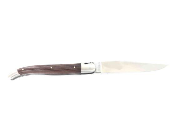 Laguiole Tradition 12 cm - 2 mitres - Bois de Violette - Série Limitée 103 Couteau de Poche Forge de Laguiole