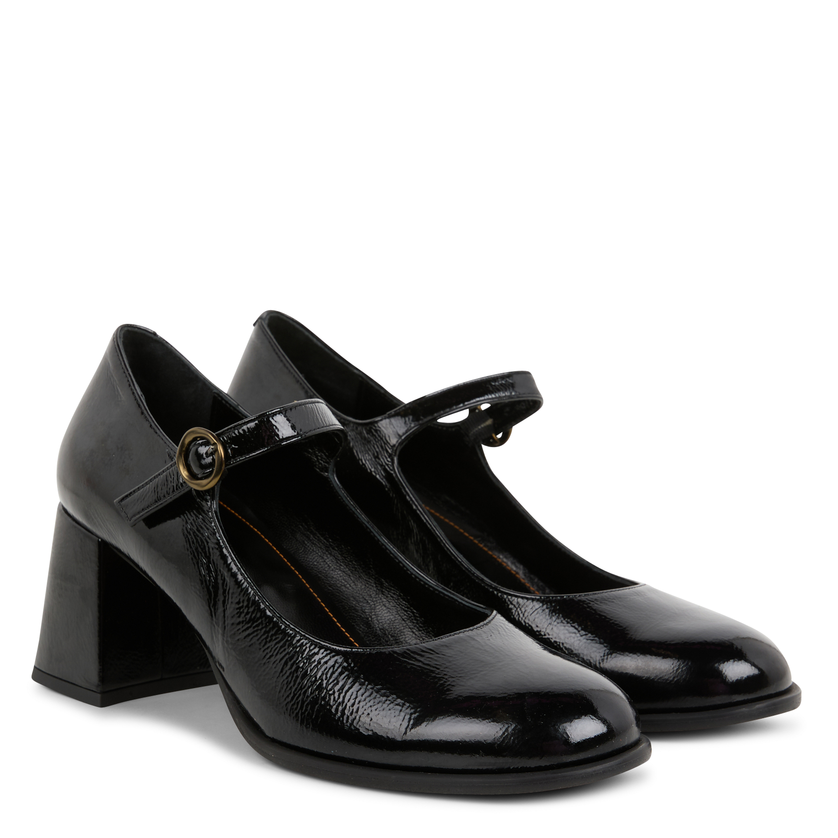 ARIA - Babies à talons en cuir | Noir