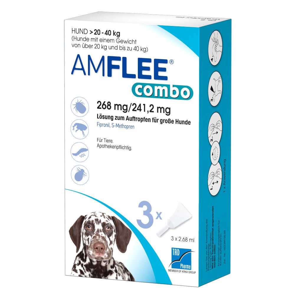 Amflee® combo 268 mg/241,2 mg für große Hunde