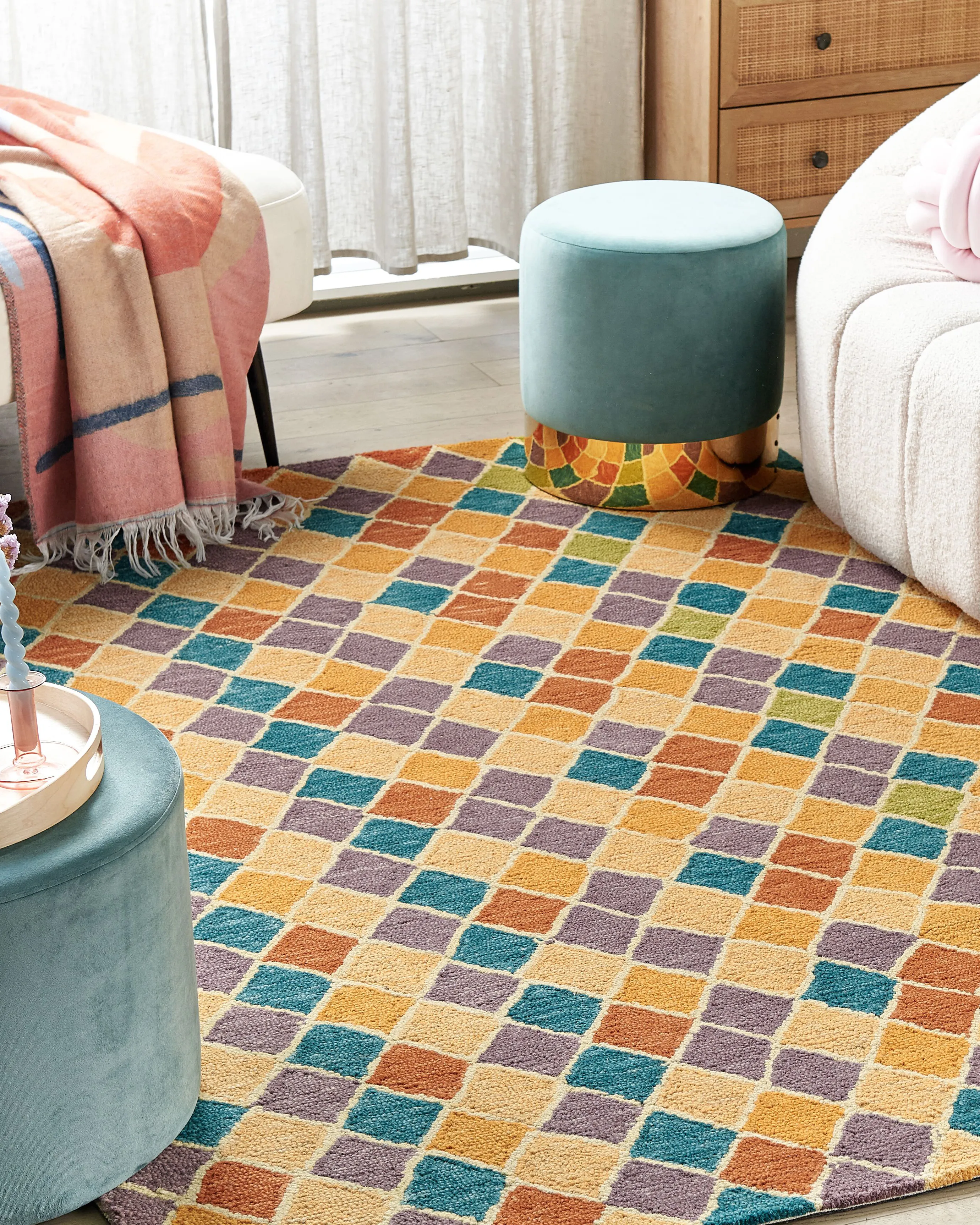 Vloerkleed KESKIN Meerkleurig 160 x 230 cm Wol
