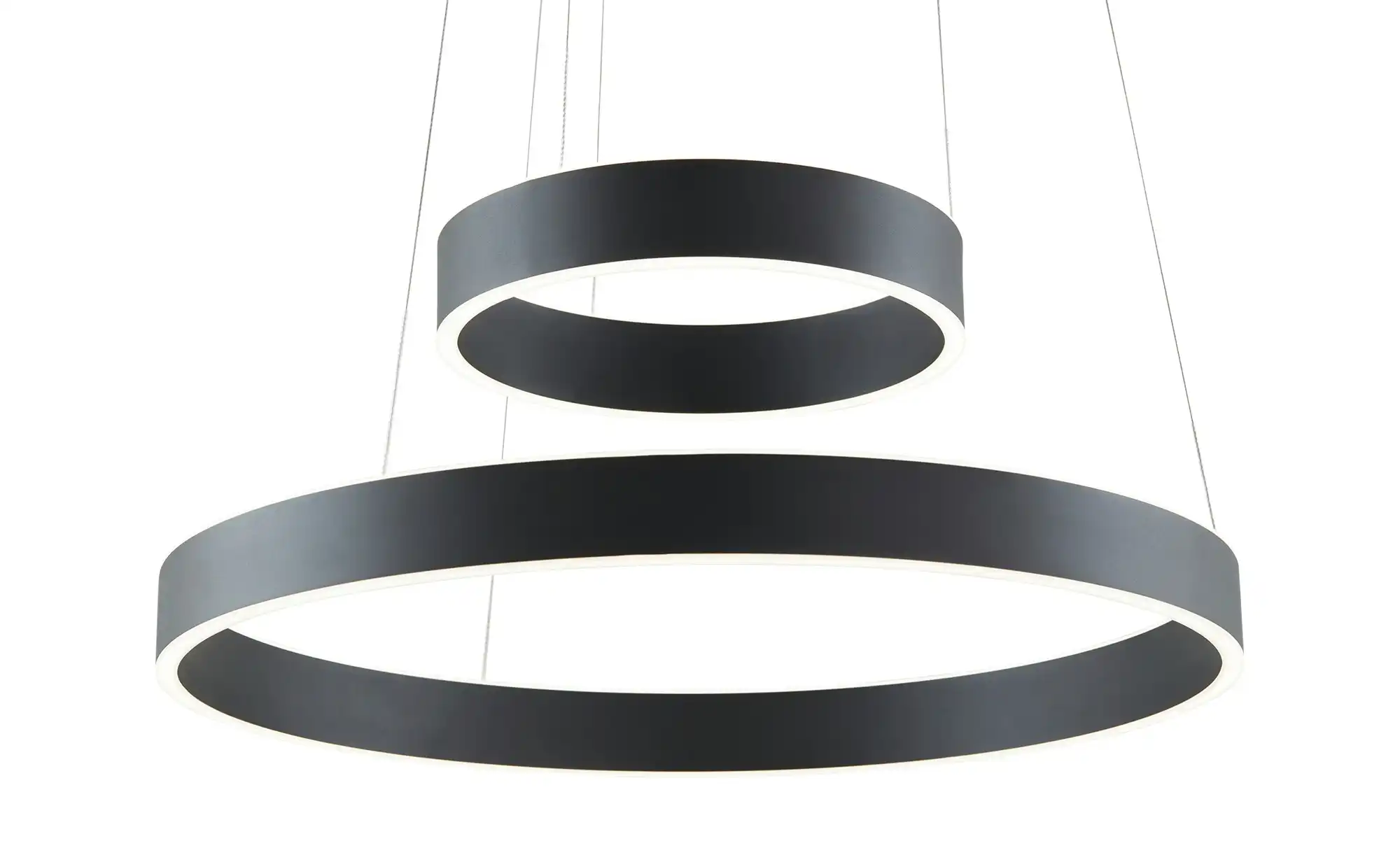 HELL-höllisch gutes Licht LED-Pendelleuchte, schwarz `Ringe´