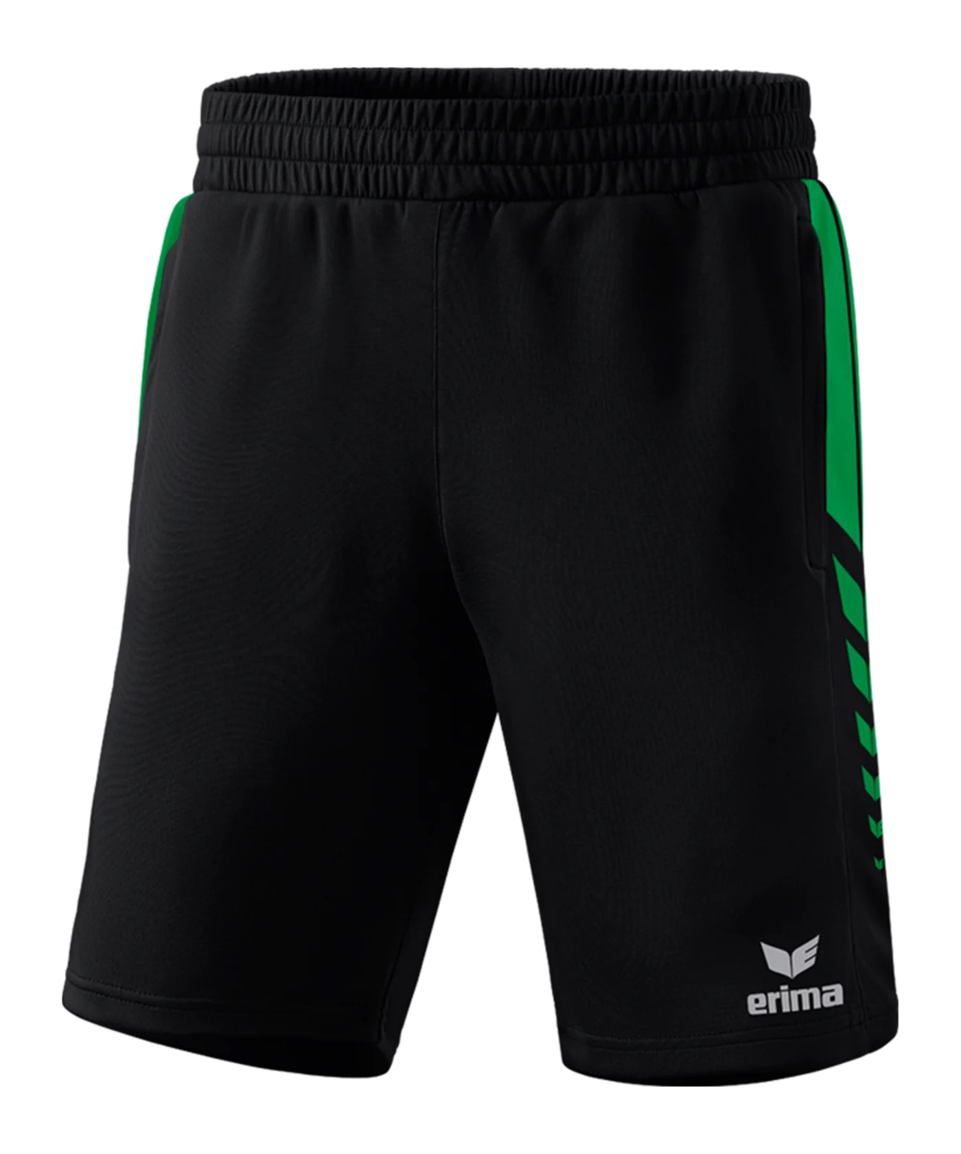 Erima Six Wings Worker Short Kids Schwarz Smaragd