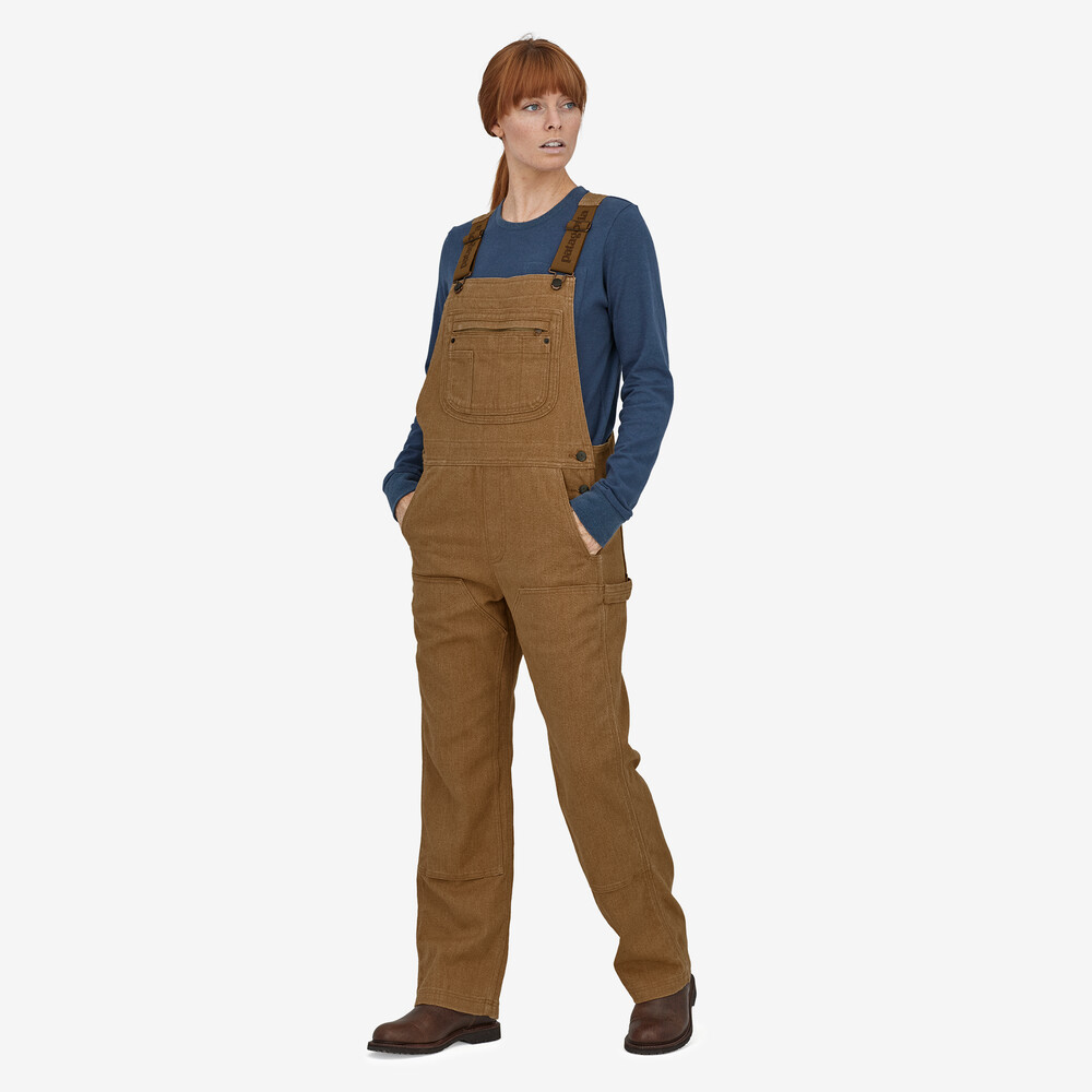 Iron Forge Damen-Latzhose aus Hanf-Canvas – Kurz