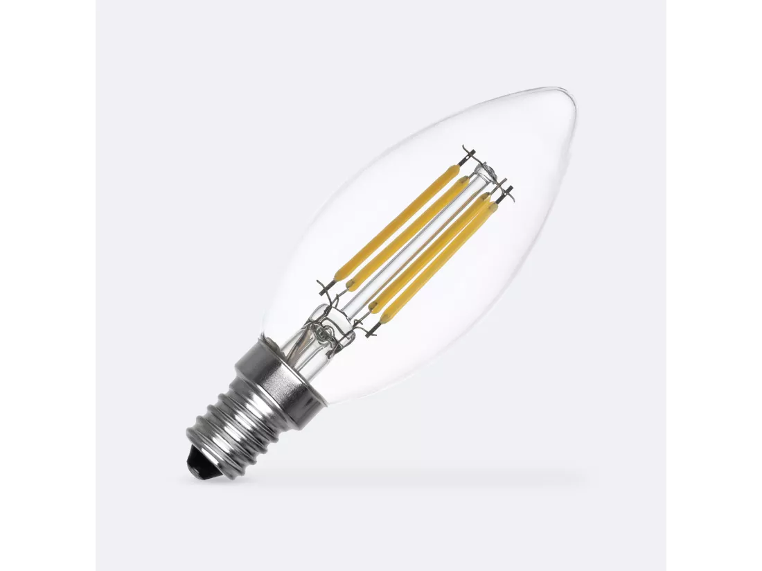 Ampoule LED Filament E14 6W 720 lm C35 Bougie Blanc Neutre 4000K