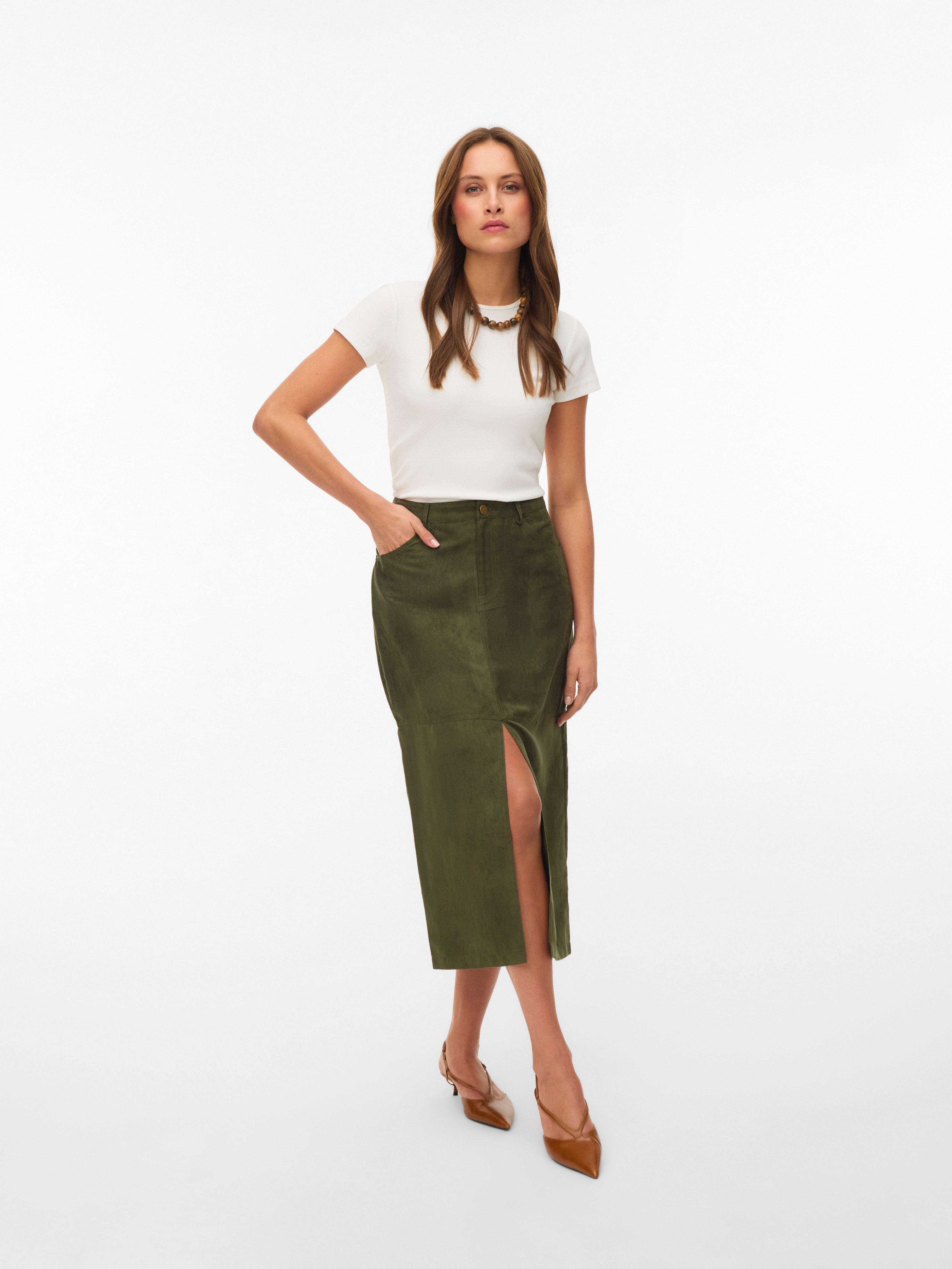VMKATHY High waist Midi-rok