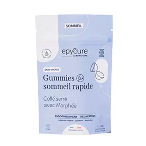 Epycure Gummies Sommeil rapide sans sucre - Contre troubles du Sommeil - x60
