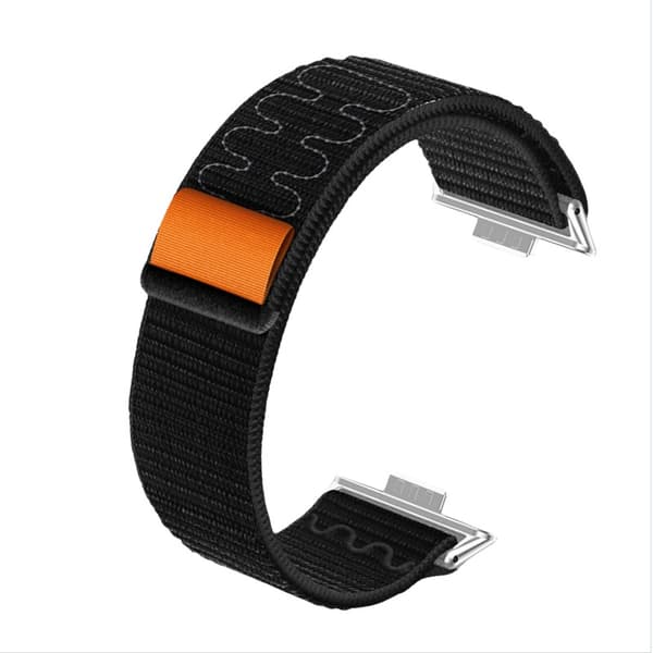 INF Stilig nylonløkke sportsreim for Huawei Watch Fit 4/3 Sort