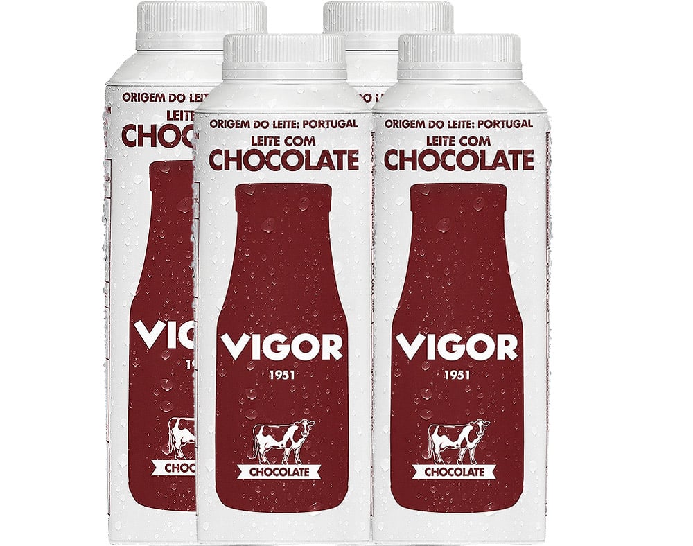 LEITE VIGOR PASTEURIZADO COM CHOCOLATE 4X200ML