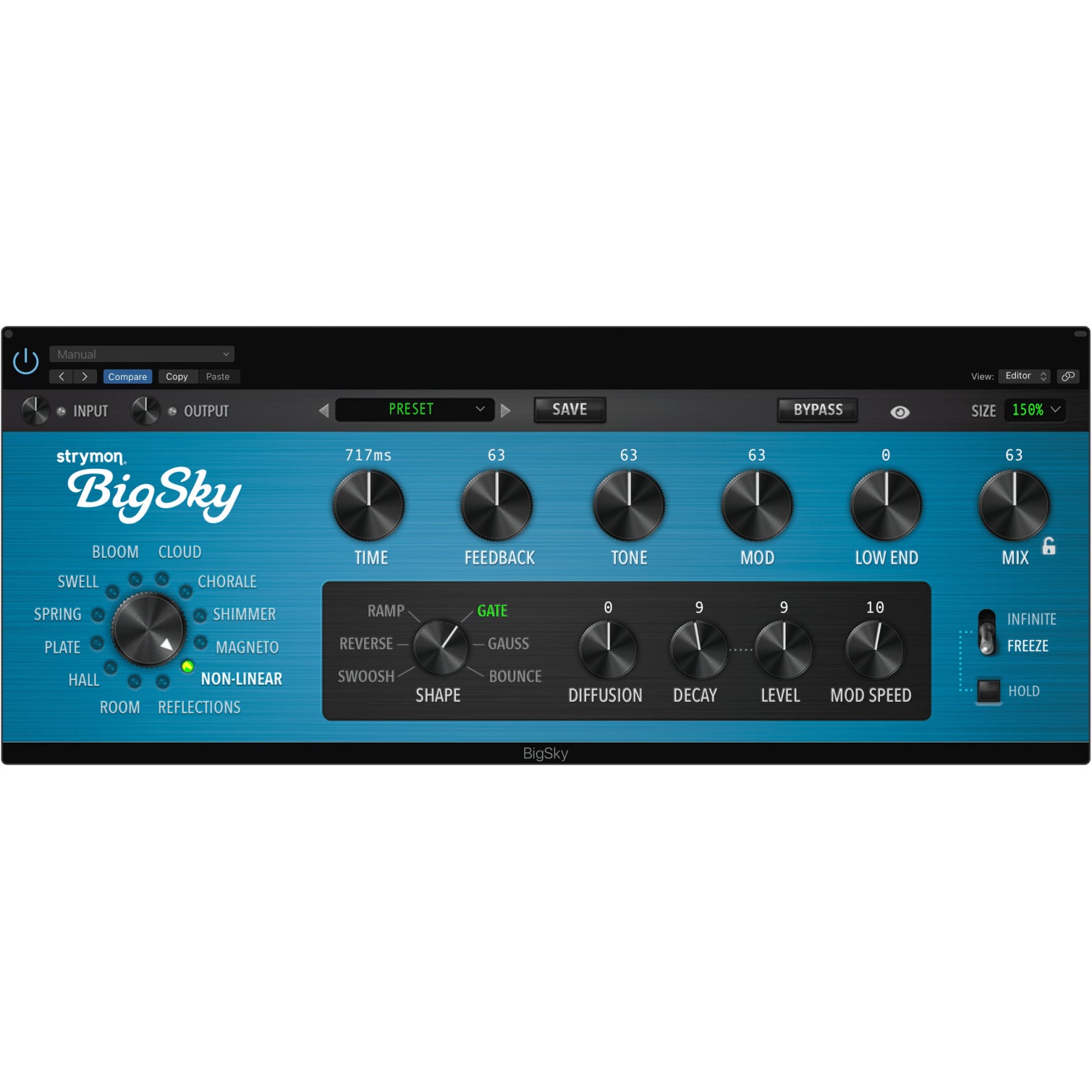 Strymon Big Sky plugin multidimensionale reverb plugin (download)