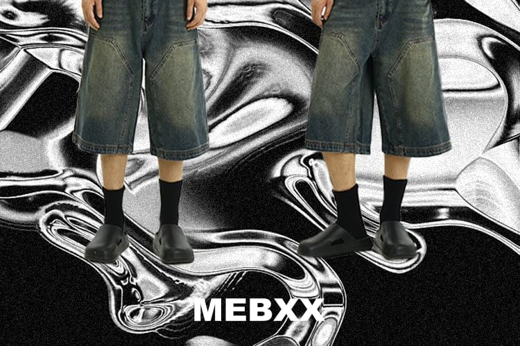 Meiksip - Mid Rise Washed Capri Wide Leg Jeans