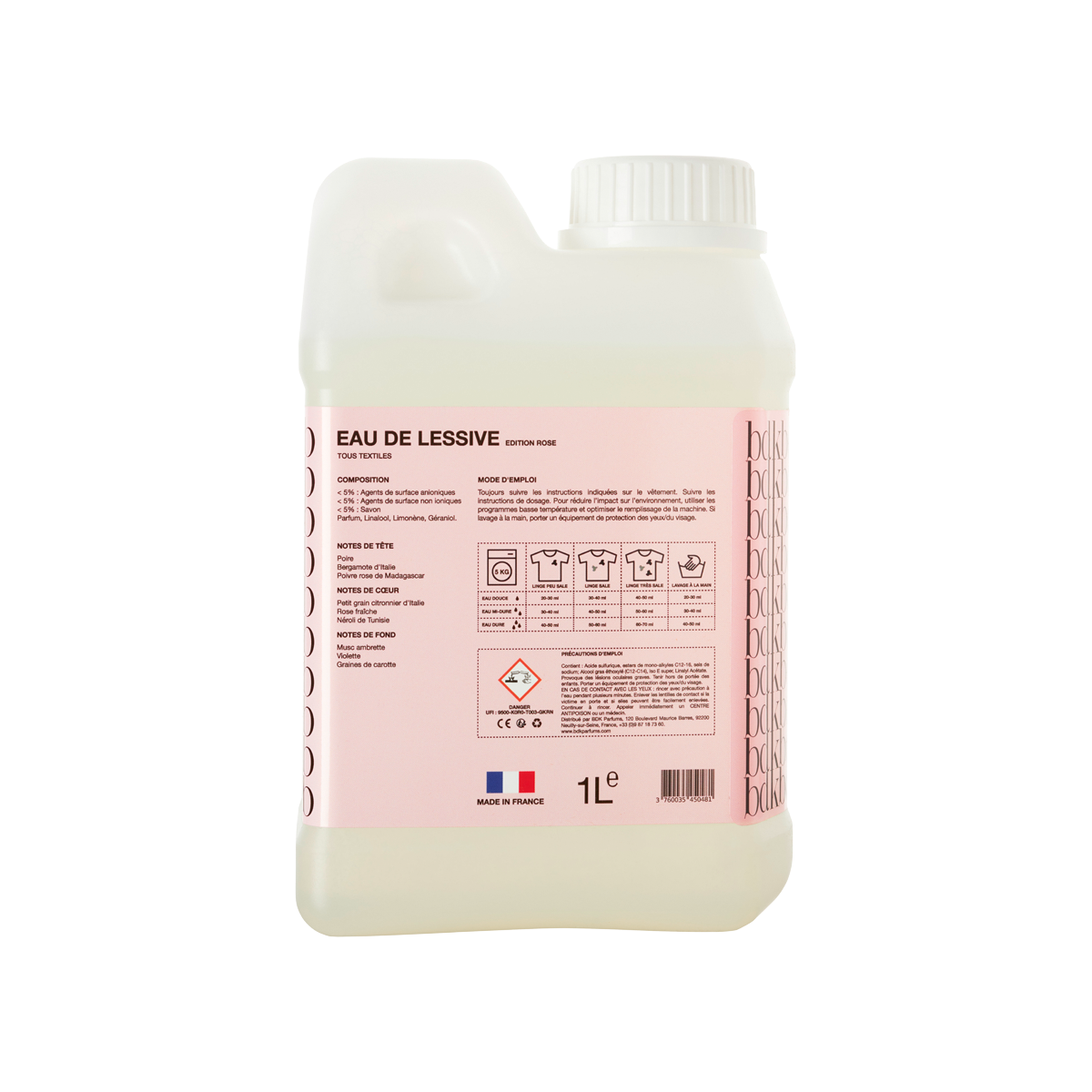 Laundry Detergent Eau de Lessive Rose 1000ml