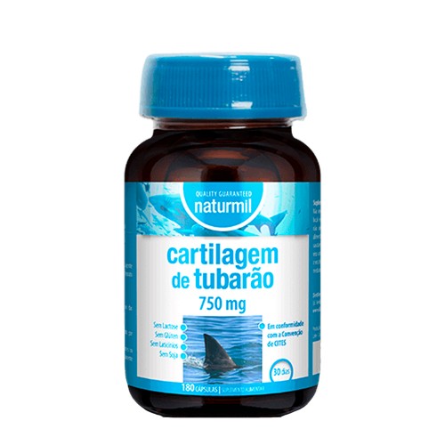 Naturmil Cartilagem de Tubarão 750mg 180 cápsulas