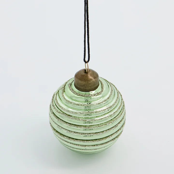 House Doctor - Lolli Christbaumkugel, Ø 6 cm, blau (6er-Set)