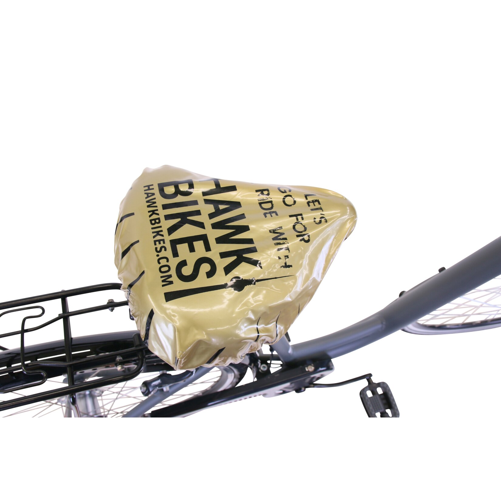 HAWK City Wave Deluxe Plus Grey, inkl. Tasche - Damen 26 Zoll - Leichtes Fahrrad mit 7-Gang Shimano Nabenschaltung, Felgenbremse & Nabendynamo