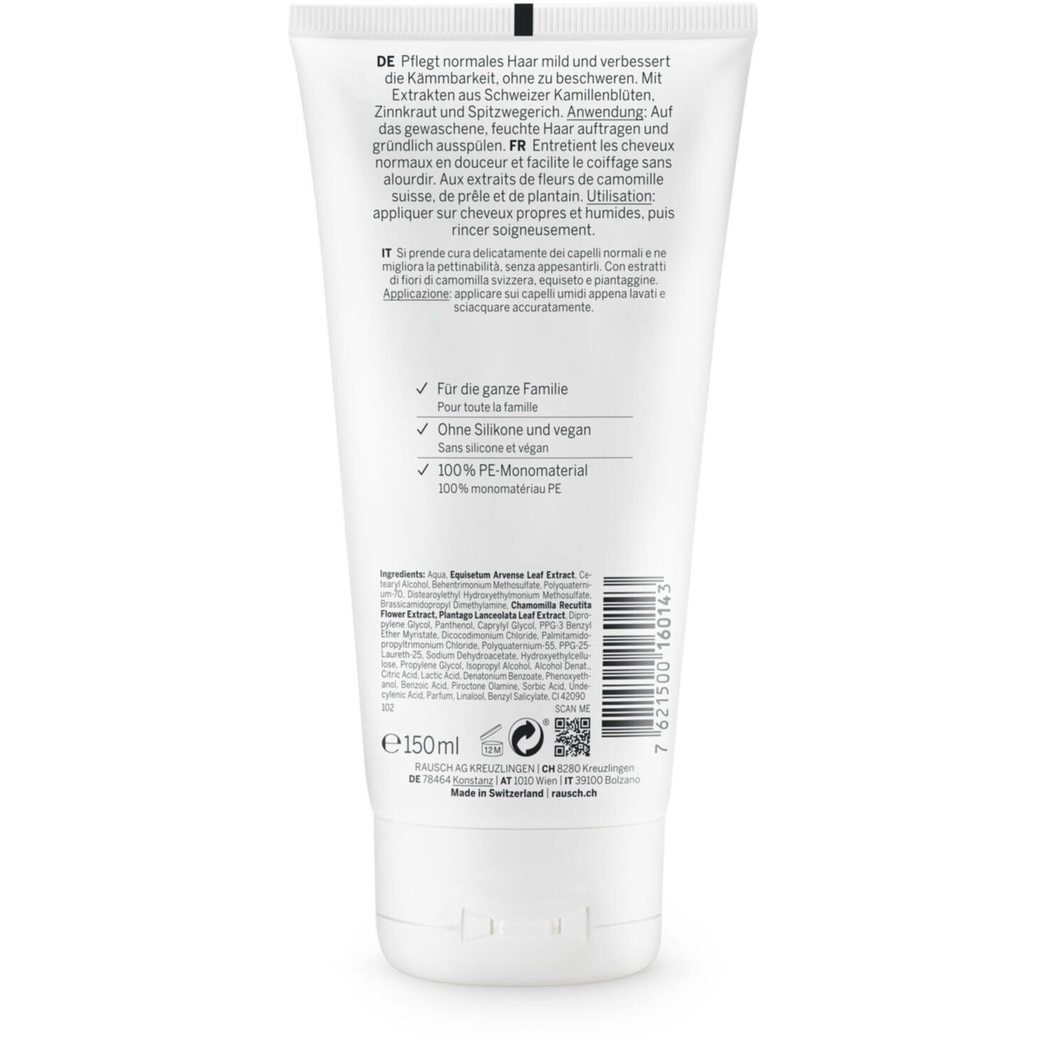 Rausch Pflege Conditioner mit Schweizer Kräutern