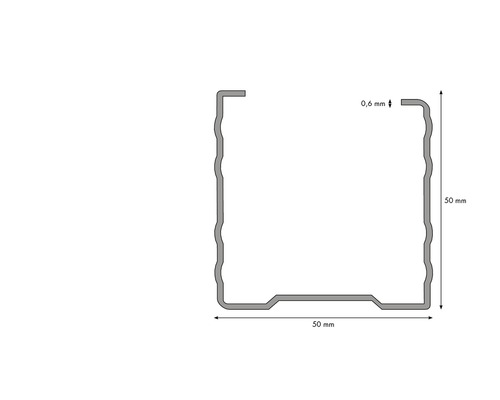 Knauf CW-dB-stijlprofiel 2600 x 50 x 50 mm