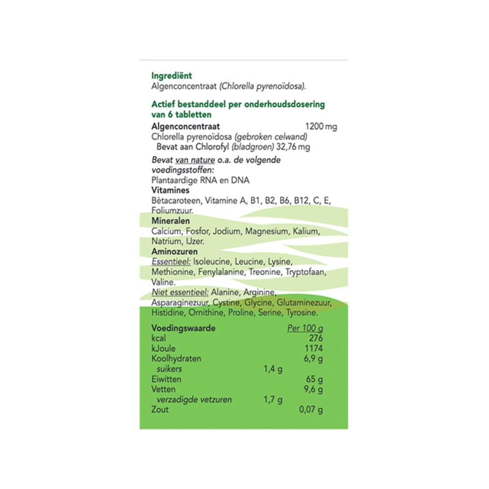 Bloem Vital Green Chlorella 1000 tabletten