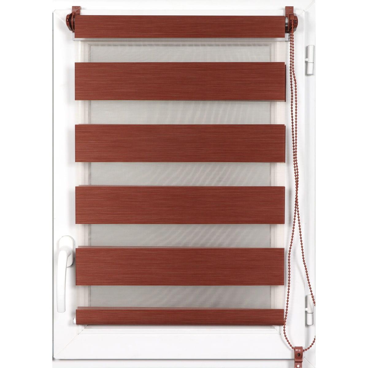 STORE ENROULEUR LUMIERE NUIT 150X180CM CHINE TERRACOTTA