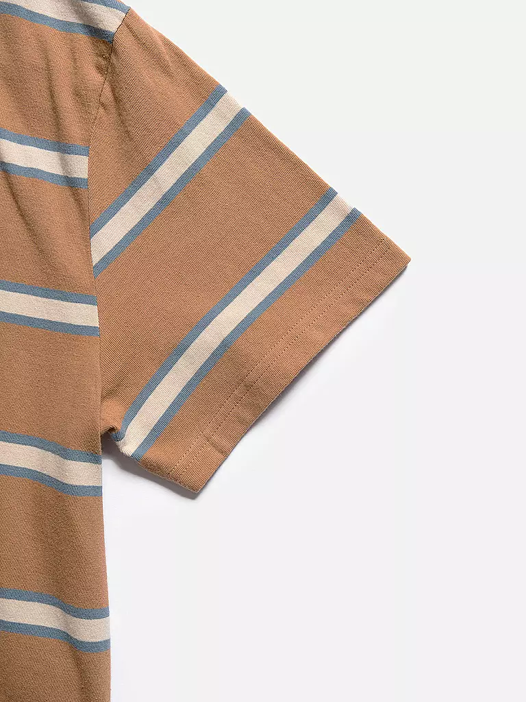 NUDIE JEANS T-Shirt LEFFE camel