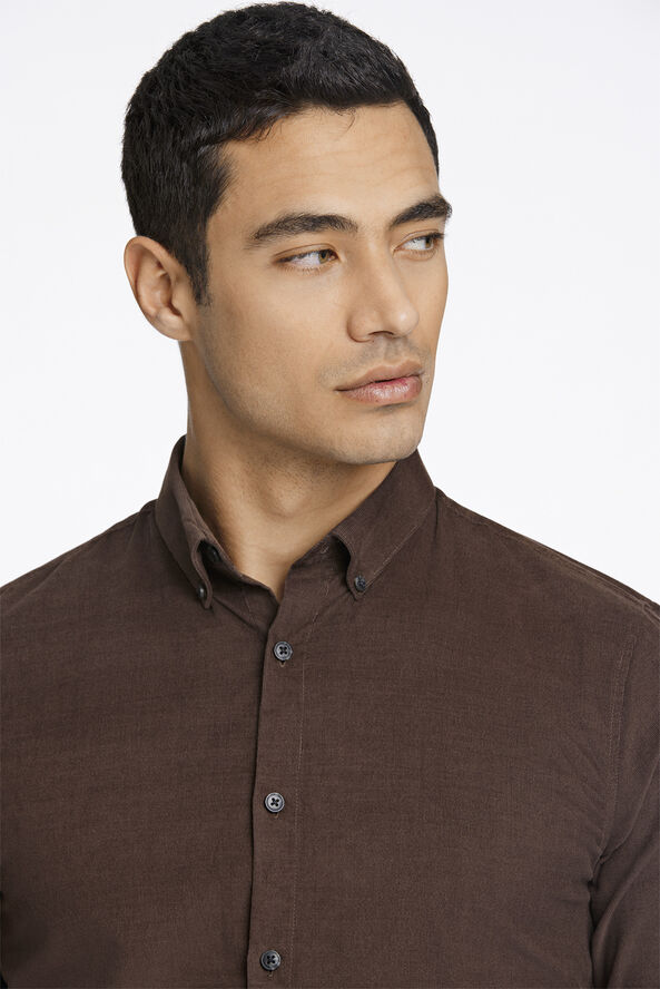 Lindbergh Fine corduroy shirt L/S Brun
