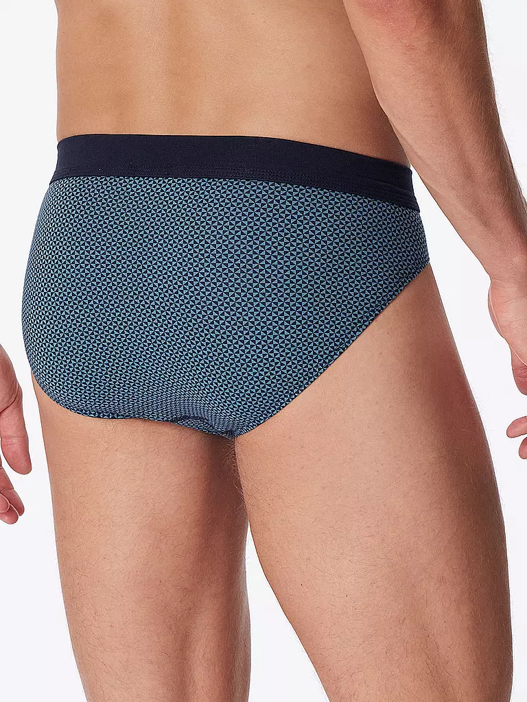 SCHIESSER Slip blaugrau  blau
