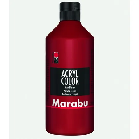 Marabu Acryl Color, Rubinrot 038, 500 ml
