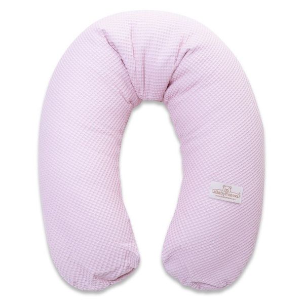Babymatex Voedingskussen Relax Waffle Light Pink