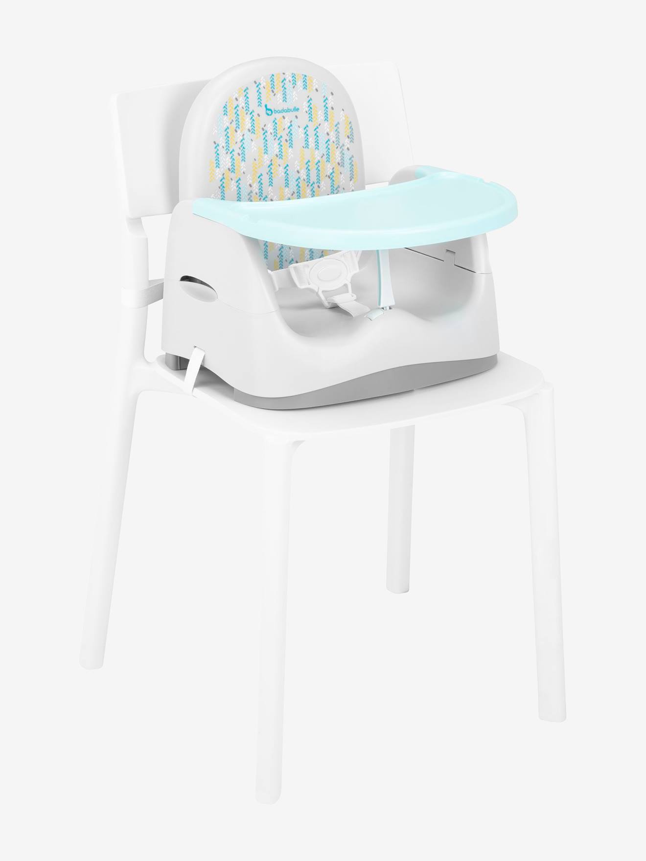 Cadeira elevatória Trendy Meal BADABULLE, cinza médio, lisa com estampas