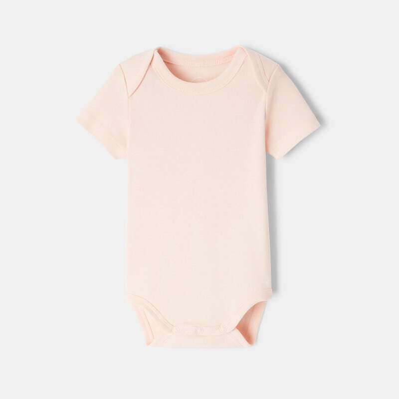 Lot de 3 bodies manches courtes en coton bio rose mixte Absorba Rose
