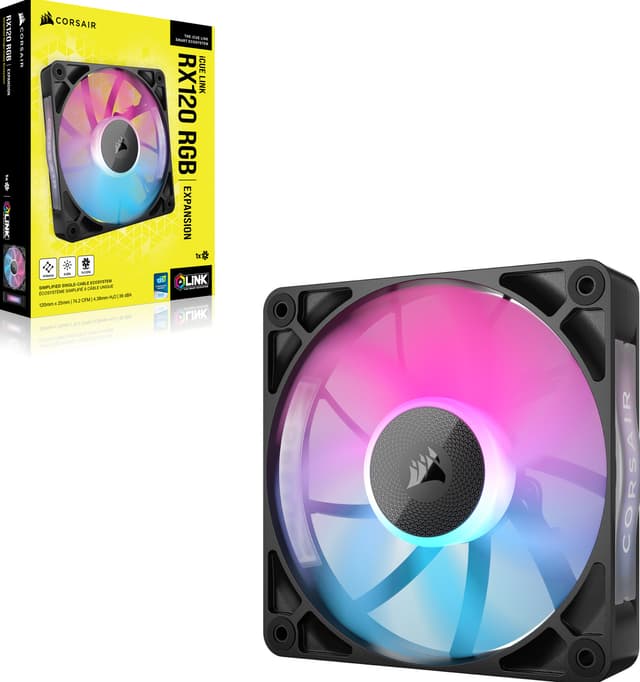 Corsair iCUE LINK RX120 RGB 120mm PWM udvidelsesblæser