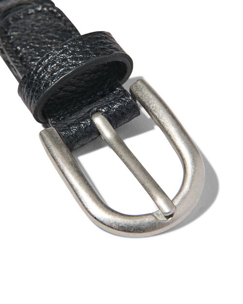 ceinture tressée femme 2cm noir