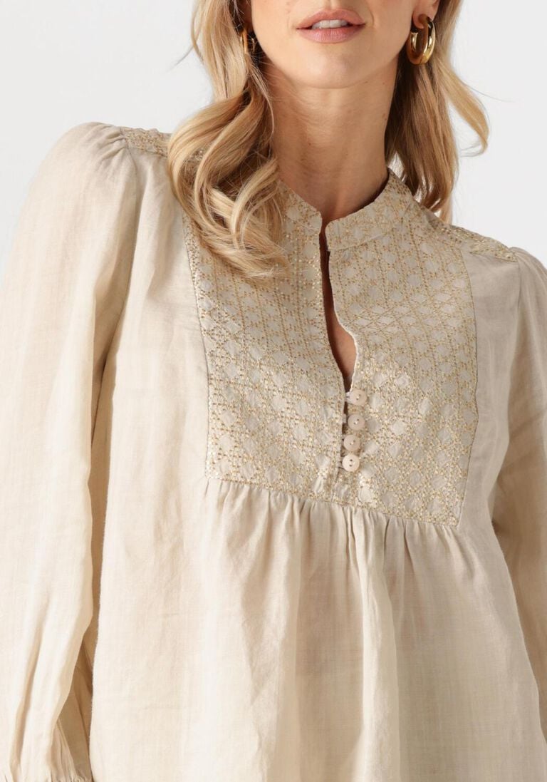 beige greek archaic kori blouses 440645